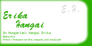 erika hangai business card